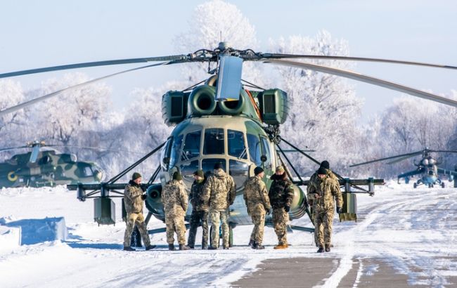 В Полтавській області тривають навчання льотчиків військових вертольотів