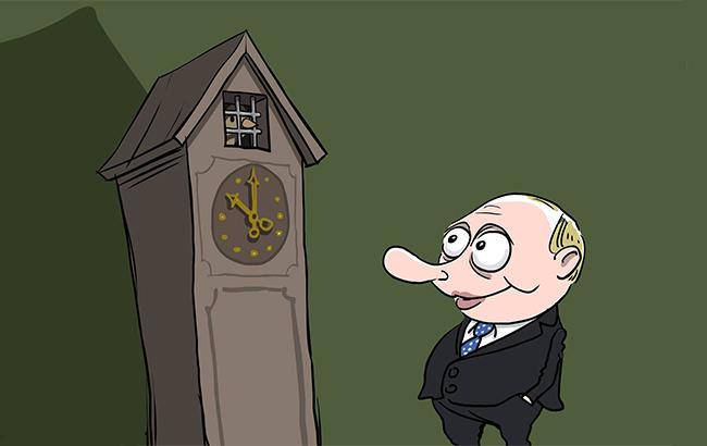 Карикатурист высмеял "демократичного" Путина