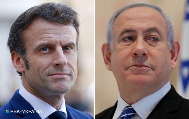 Макрон та Нетаньяху засудили участь Ірану у війні Росії проти України