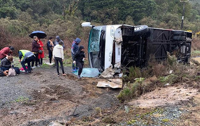 В Новой Зеландии перевернулся автобус с туристами, есть жертвы