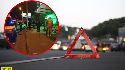 В Одессе авто на большой скорости влетело в остановку с людьми: фото и видео инцидента