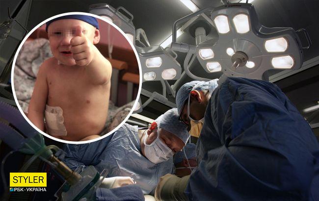 Львовские врачи спасли 2,5-летнего Марка с крупной нетипичной опухолью: операция длилась 7 часов