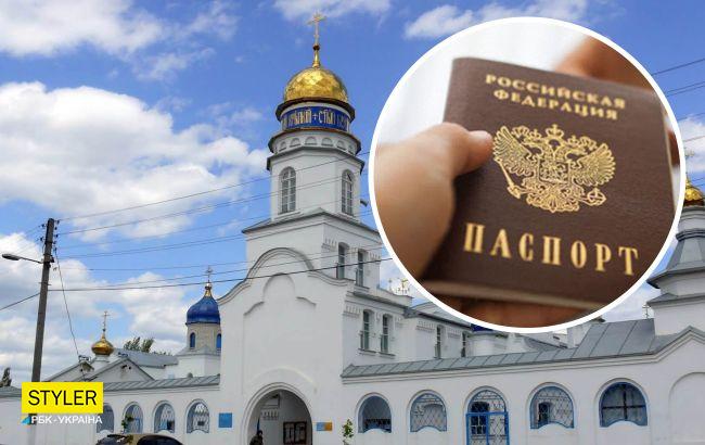 Предатели в рясах: в Мелитополе за российскими паспортами стоят священники УПЦ МП