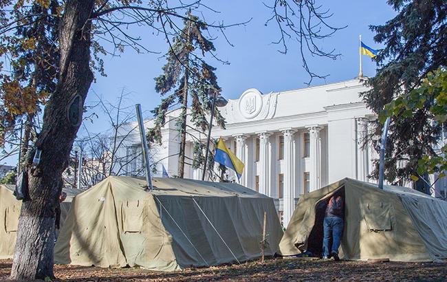 Митинг под Радой: решение о снятии усиленной охраны с акции принято не сегодня