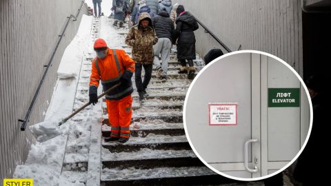 У Києві замерзли ліфти надземних переходів: жителі столиці обурюються