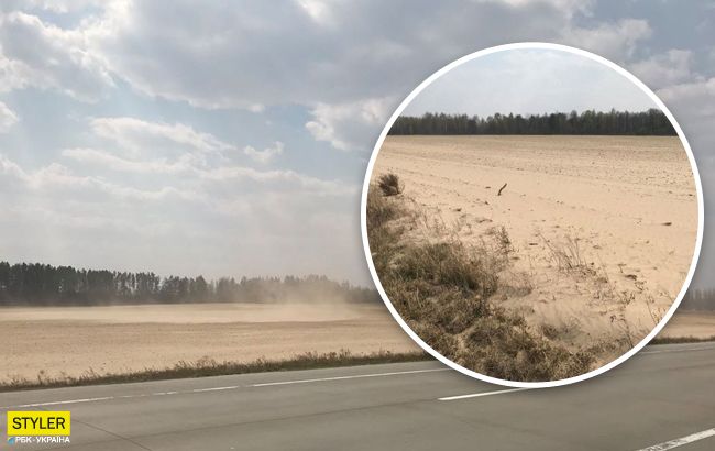 Песчаная буря сделала из региона Украины "африканскую пустыню": шокирующее видео