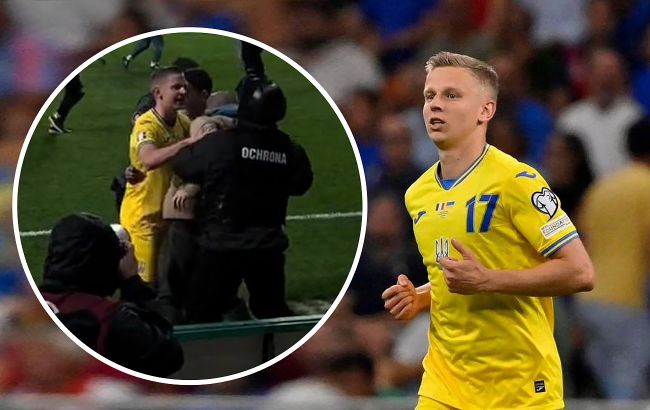 Футболист Зинченко героически вступился за фаната перед полицией после матча с Исландией (видео)