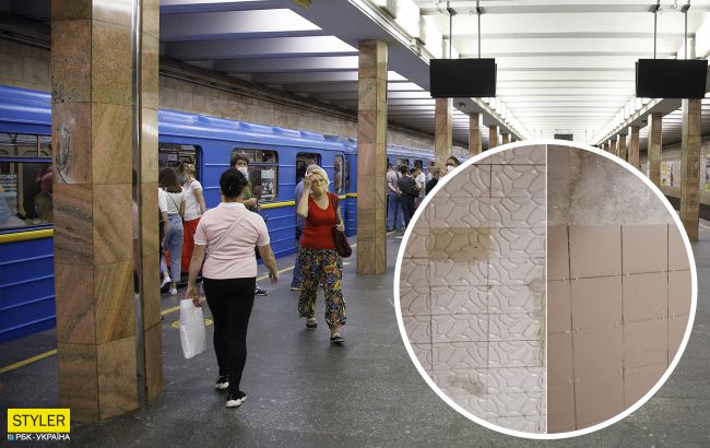 В метро Киева уничтожают старинную плитку во время ремонтов: появилось объяснение