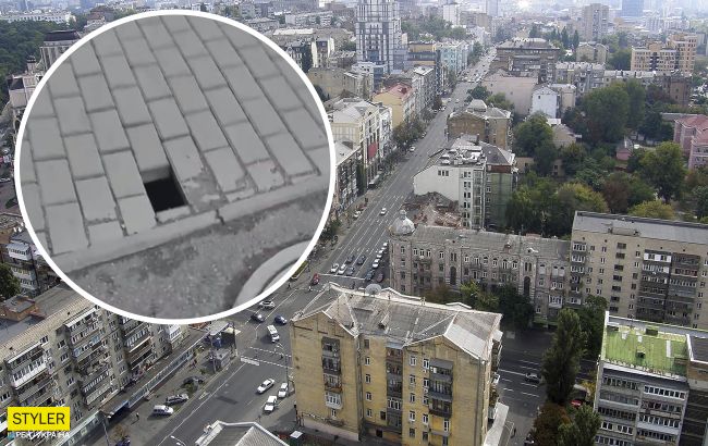 В центре Киева показали опасную для жизни дорогу: держится на честном слове