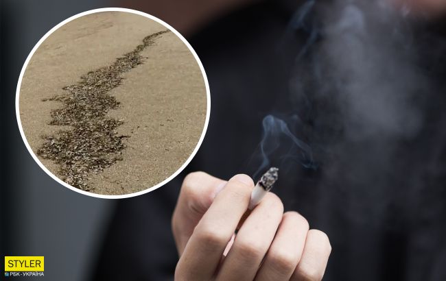 На узбережжі популярного курорту Азовського моря викинуло гору недопалків (відео)