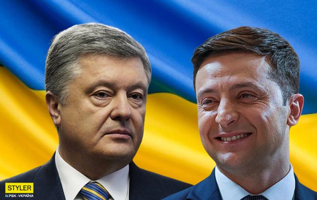 Зеленский и Порошенко на коленях: сеть бурно отреагировала на окончание дебатов