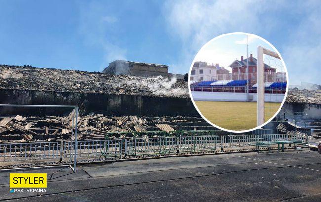 У Луганській області згорів знаменитий стадіон. Разом з окупантами (фото)