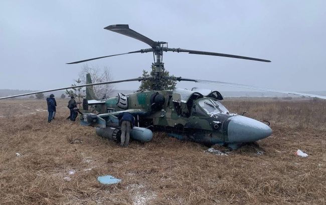 Украинские военные сбили вражеский вертолет Ка-52