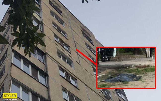 В Киеве 16-летняя девушка выбросилась из окна многоэтажки