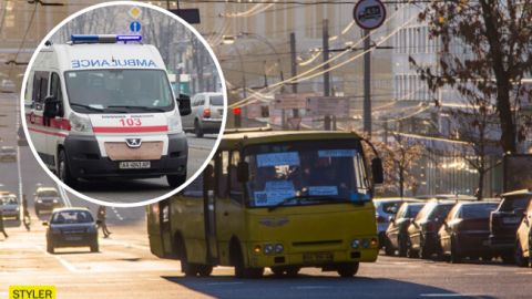 Водитель просто уехал: в Киеве женщина выпала из маршрутки и сломала обе ноги