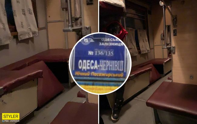 Украинцы показали "комфорт" в поезде Укрзализныци: полки падают на головы (видео)