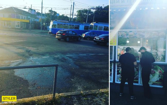 У Вінниці виливають помиї прямо на дорогу: повернулися в середньовіччі?