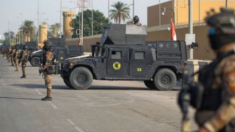 В Багдаде в районе "зеленой зоны" упала ракета