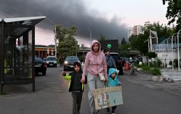 У Києві пролунали вибухи через атаку реактивних дронів