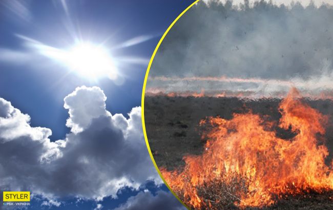 Готуйтеся до сильних пожеж: синоптики дали прогноз погоди на понеділок