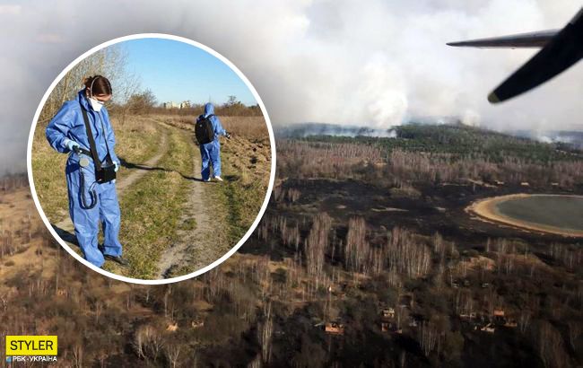 Пожар под ЧАЭС: стал известен радиационный фон и концентрация цезия в воздухе