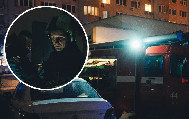 Не смогли применить автолестницу: в Киеве припаркованные машины мешали быстро потушить пожар