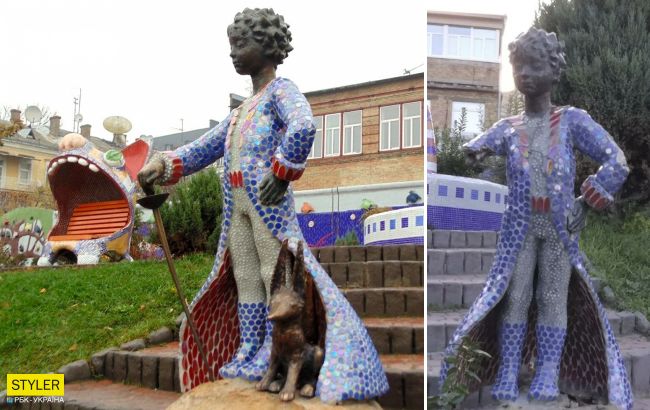 В Киеве вандалы изуродовали популярную скульптуру: оторвали руку с саблей (фото)