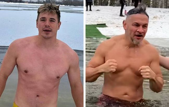 В прорубь с головой: как украинские звезды отпраздновали Крещение (фото)
