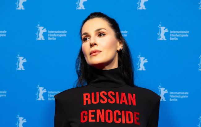 Єфросиніна вийшла на хідник Берлінале у сукні з гучним меседжем про геноцид РФ (фото)