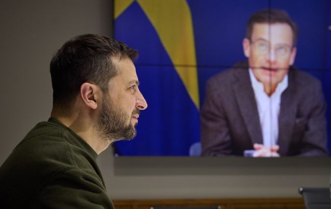 Зеленский обсудил с премьером Швеции потребности армии и вступление Украины в ЕС