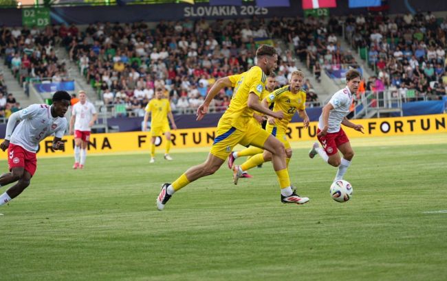 Украина драматическим поражением от Дании стартовала на молодежном Евро-2025