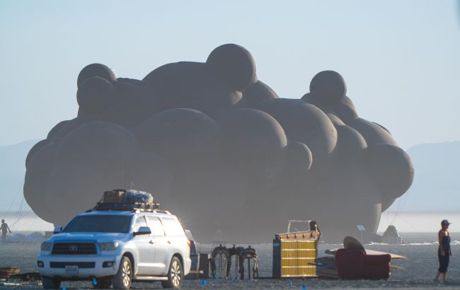 У День Незалежності буря знищила український арт на Burning Man: не протримався і доби