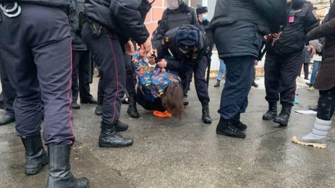 У Росії на мітингах за Навального затримали майже 60 осіб