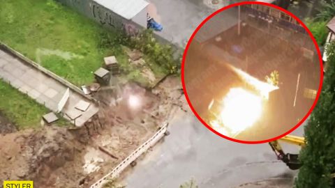 В Киеве рванул кабель в 10 киловольт, который оставили на улице: видео с места ЧП