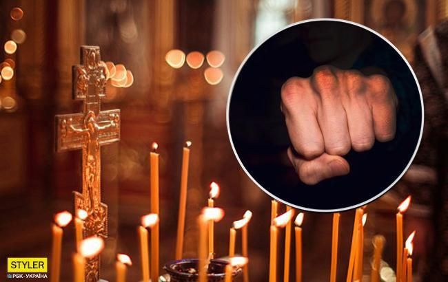 В Одессе священники устроили жесткую драку в церкви (видео)