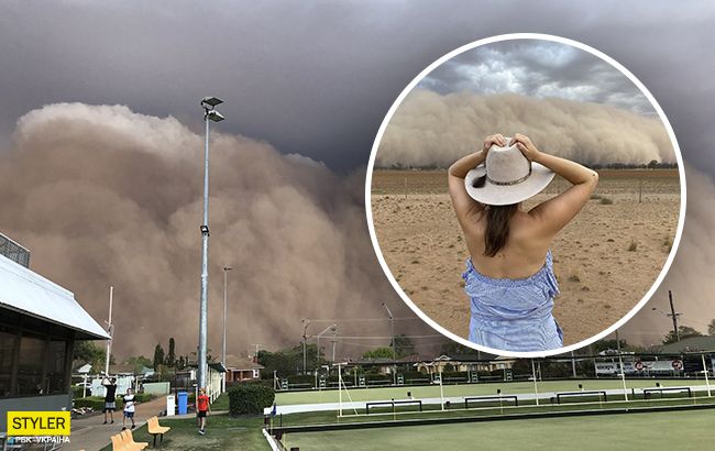 В Австралии мощные песчаные бури с градом накрыли города: видео жуткой стихии