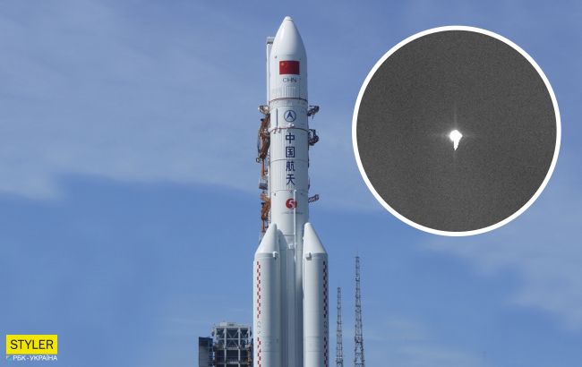22-тонна китайська ракета впала на Землю: з'явилося відео падіння