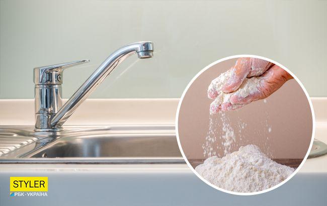 Зачем добавлять немного муки в раковину? Малоизвестный и очень полезный прием