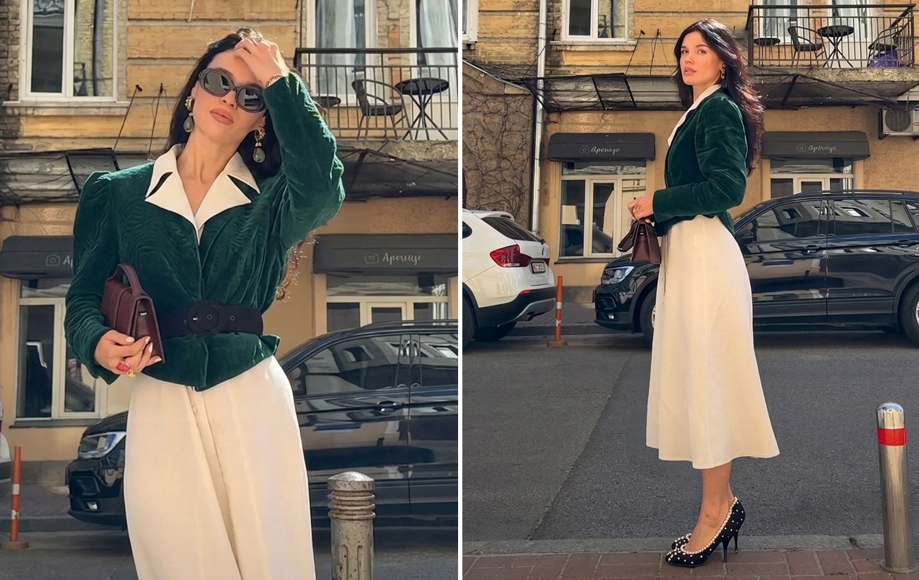 150 гривень за "олд мані": блогерка показала, як стилізувати старий жакет з секонд-хенду