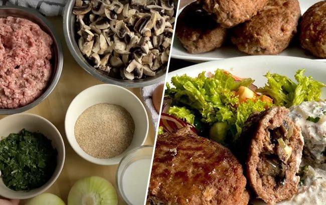 Мясные зразы с грибной начинкой: необычный рецепт сочных котлет