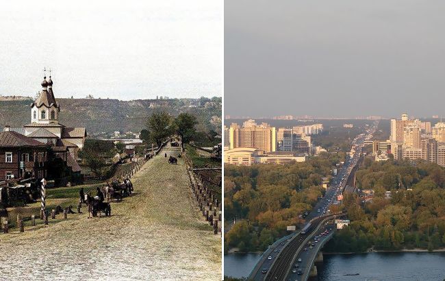 "Будущая станция метро Левобережная". В сети появилось раритетное фото Киева 1880 года