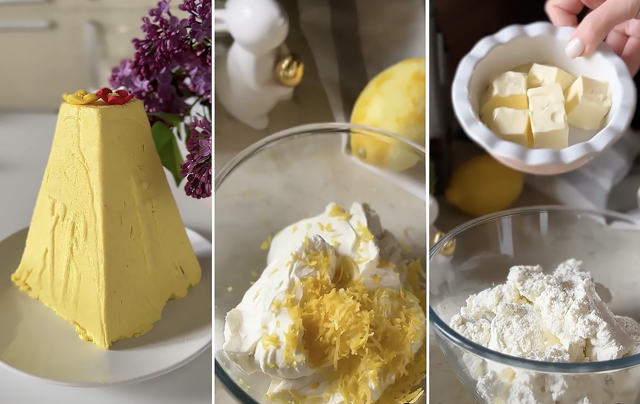 Лимонно-макова сирна паска: сучасний рецепт смачної страви на Великдень
