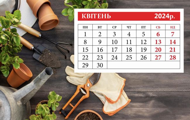 Місячний посівний календар на квітень 2024: що та коли садити для гарного врожаю