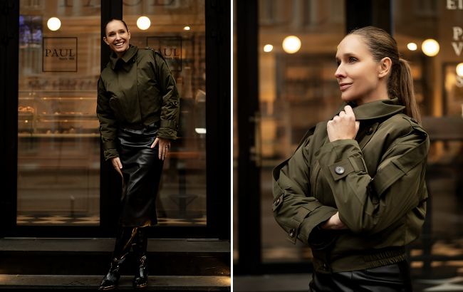 Катя Осадчая показала главный тренд весны 2026: как носить укороченный тренч