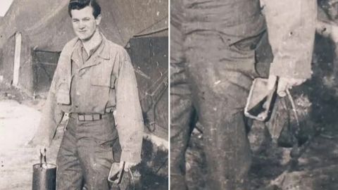Загадка з 1940-х років: онук помітив сучасний смартфон у руках свого дідуся-солдата