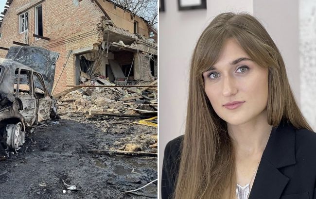 Руины вместо жилья. Блогерша Даша Евтух осталась без дома из-за российского дрона