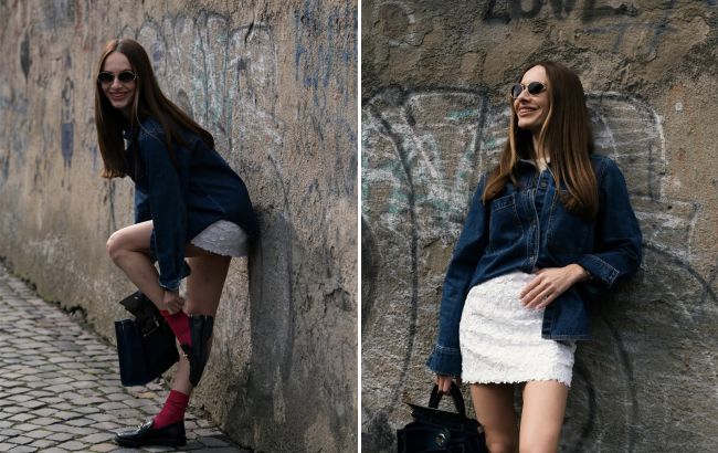 Как носить лоферы, чтобы даже простой образ выглядел дорого: секрет Кристины Горняк