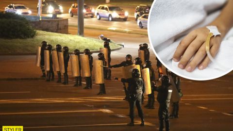 Мама, на нас напали бандиты? В Беларуси&nbsp;ОМОН протаранил авто с ребенком внутри