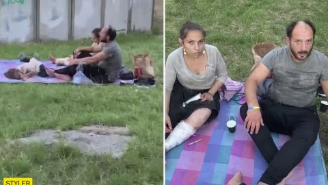 У Києві батьки "ловили приход" при дитині (відео)