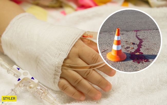 В Киеве водитель иномарки проехался по ноге двухлетнего мальчика